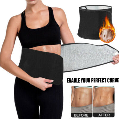 Men And Women Workout Slimming Belt Weight Loss Hot Slimming Thermo Waist Body Shaper Waist Trainer Neoprene Sweat Belt