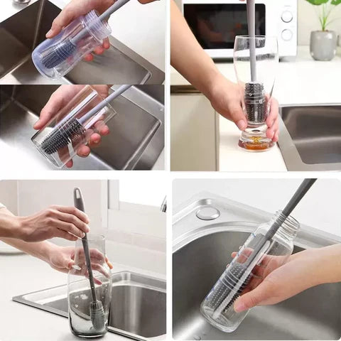 Silicone Bottle Cleaning Brush - Kitchen Tool
