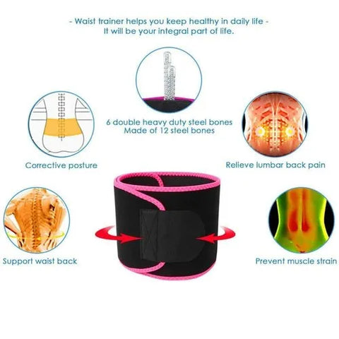 Men And Women Workout Slimming Belt Weight Loss Hot Slimming Thermo Waist Body Shaper Waist Trainer Neoprene Sweat Belt